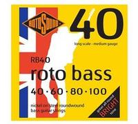 Rotosound Cordes pour basse électrique ROTO NICKEL RB40 4 cordes Nickel Medium 40-100