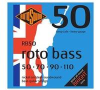 Rotosound Cordes pour basse électrique ROTO NICKEL RB50 Nickel Heavy 50-110 4 cordes
