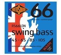 Rotosound Cordes pour basse électrique SWING 66 RS66LDN Nickel Roundwound 4-cordes 45-105