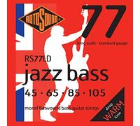 Rotosound Cordes pour Basse Électrique JAZZ 77 MONEL FLATWOUND 4-cordes RS77LD FLATWStandard 45-105