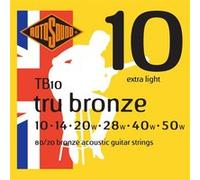 Rotosound Tru TB10 80/20 Bronze 10 14 20 28 40 50 Jeux de cordes folk 010 G