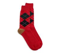 RoToTo - Chaussettes Argyle Mi-haut - unisex - Sous-vêtements - Rouge - Taille: M