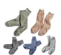 Rototo Double Face Mens Fashion Socks Small Army Green