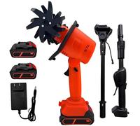 Rotovator, Motoculteur Et Cultivateur électrique De Jardin - Puissant Rotovateur Rechargeable Au Lithium-ION pour Petit Jardin | Motoculteur sans Fil De 100 Mm De Largeur Et 100 Mm De Profondeur