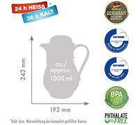 ROTPUNKT 330-16-04-0 Pichet sous vide, 1 litre, cerise noire