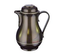 ROTPUNKT 830 Christa Bouteille isotherme 1,2 l | Couvercle à visser à deux fonctions | Sans BPA - Pour boire sainement | Fabriqué en Allemagne | Maintien chaud + froid | Insert en verre | Noir Honey