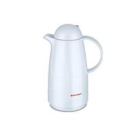 ROTPUNKT Bouteille isotherme 200 Christine 0,5 l | Bouchon à visser à deux fonctions | Sans BPA - Boisson saine | Fabriqué en Allemagne | Chaud + froid | Insert en verre | Blanc brillant