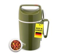 Rotpunkt Thermos en Plastique avec cuillère, 850 ML, Vert, 17 x 13 x 26 cm