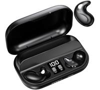 ROTRES Écouteurs Bluetooth Sleep, Mini écouteurs Intra-Auriculaires Bluetooth 5.3 Invisibles, Écouteurs Sleep pour Petites Oreilles, Écouteurs à Réduction de Bruit pour Le Sommeil latéral (Noir)