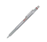 rOtring 600 Ballpoint Pen Medium Point Black Ink Silver Metal Barrel with