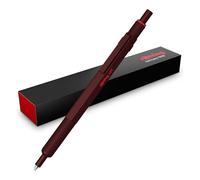 Rotring 600 Stylo à bille | Pointe moyenne | Encre noire | Corps entièrement métallique | Chocolat | Prise crantée antidérapante et corps hexagonal | Rechargeable