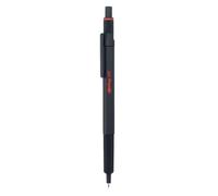 Rotring 600 Stylo Bille, Pointe Moyenne, Encre Bleue, Corps Noir, Rechargeable