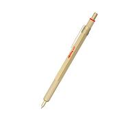 rOtring Stylo-bille 600, pointe moyenne, encre noire, corps or, rechargeable