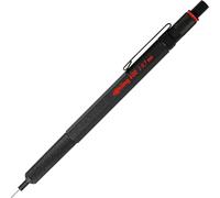 Rotring 600 Stylo Multi Couleurs Et Porte Mine 3 En 1 2 Pointes Fines Stylo Bille (Encre Noire Et Rouge) 1 Pointe Porte Mine (Mine De 0,5 Mm) Corps Argenté
