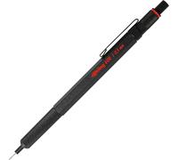 Rotring 600 Stylo Multi Couleurs Et Porte Mine 3 En 1 2 Pointes Fines Stylo Bille (Encre Noire Et Rouge) 1 Pointe Porte Mine (Mine De 0,5 Mm) Corps Argenté
