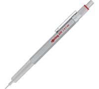Rotring 600 Stylo Multi Couleurs Et Porte Mine 3 En 1 2 Pointes Fines Stylo Bille (Encre Noire Et Rouge) 1 Pointe Porte Mine (Mine De 0,5 Mm) Corps Argenté