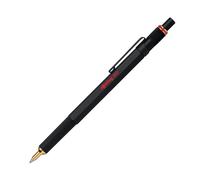 rOtring 800 Ballpoint Pen Medium Point Black Ink Black Barrel Refillable
