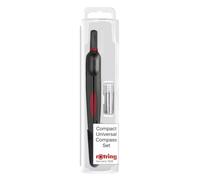 rOtring Boussole universelle compacte | Outil de dessin léger et réglable avec récipient en graphite | Cercles jusqu'à 320 mm | Pointe remplaçable précise de 3,5 mm | Longueur 130 mm