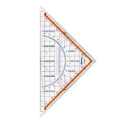 rOtring Centro équerre de géométrie avec poignée, hypoténuse 23 cm, avec graduation 20cm