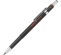rOtring 300 Porte-mine | 2,0 mm | Rechargeable avec taille-mine intégré au capuchon | Noir | Lot de 12