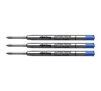 ROTRING Lot de 3 Mines Jumbo Pour Stylo Bille Pte Moyenne Bleu