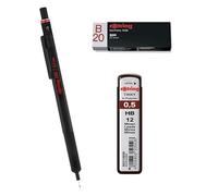 rOtring Lot de 500 recharges de mines Tikky pour porte-mines 0,5 mm HB 0,5 mm (12 mines) | Gomme B20