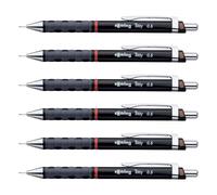 Rotring Lot De 6 Porte-Mines Fin Tikky 0,5 Mm Noir