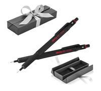 rOtring Lot de 600 porte-mines | 0,5 mm, 0,7 mm | Corps entièrement métallique | Poignée moletée antidérapante et corps hexagonal | 2 pièces dans un élégant coffret cadeau