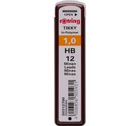 ROTRING Mine fine boîte Mines fines 12 pièces 1.0 HB