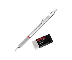 rOtring Rapid Pro 1904256 Crayon de précision 0,7 mm + gomme