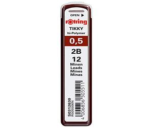 Rotring Refill 0.50mm 2B Leads for Mechanical Pencil (Tuck of 12)
