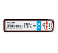 Rotring S0312680 ROTRING Feinmine Dose Feinminen 12 Stück 0,7 B