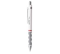 Rotring Stylo bille rétractable pointe moyenne avec grip rOtring Tikky - Corps blanc - Encre bleue