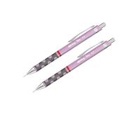 rOtring Tikky - Lot de 2 porte-mines HB 0,5 mm | Corps lilas pastel | Rechargeable | Prise en main ergonomique | Pour le dessin, les croquis et l'utilisation scolaire | Papeterie pastel | Joli cadeau