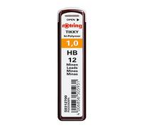 rOtring Tikky mines de rechange pour portemines, 1,0mm, HB, 10 unités (120 mines)