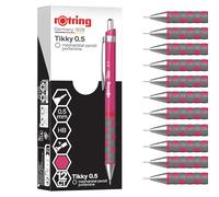 Rotring Tikky Portemine | Mine HB, 0,5 mm | Corps Magenta | Léger avec prise caoutchoutée