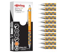 Rotring Tikky Portemine | Mine HB, 0,5 mm | Corps Orange marigold | Léger avec prise caoutchoutée