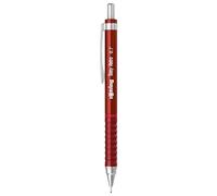 rOtring Tikky rétro Crayons mécaniques | 2B 0,7 mm | Corps rouge | avec grip ondulé confortable | 12 unités