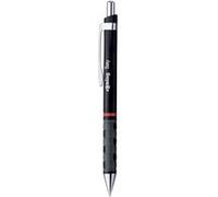 rOtring Tikky Stylo bille léger avec grip en caoutchouc, corps noir Noir G