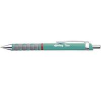 Rotring Tikky Stylos bille pastel | Encre bleue | Pointe moyenne (1,0 mm) | Corps bleu mer | Léger avec un grip en caoutchouc | 12 unités