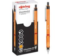 Rotring Visuclick Portemine, 0,7 Mm, Mine 2b, Corps Rose Vif, Orange Vif Et Bleu Vif, Boîte De 3