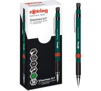 Rotring Visuclick Portemine, 0,7 Mm, Mine 2b, Corps Rose Vif, Orange Vif Et Bleu Vif, Boîte De 3