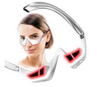 Appareil de thérapie par lumière rouge sous les yeux, lunettes de thérapie par la lumière rouge, masseur oculaire à micro-courant, masque pour les yeux à lumière rouge, pour les poches sous les yeux,