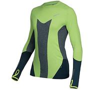 Rottefella Messieurs Dynamic col Chaud Round Base Layer, Signal Green, M