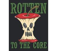 Rotten To The Core: A Bad Apple Skeleton Face Writing Journal, A 8.5x11" Blank Lined Notepad With 120 College Ruled Pages