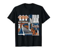 Rotterdam Pays-Bas Souvenir de Voyage Cadeau Ville T-Shirt