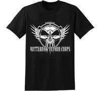 Rotterdam Terror Corps Casual Graphic Tee Shirts Mens Tops Clothing Unisex Casual T-Shirts Summer Tshirts Top Black Manches Courtes(X-Large)