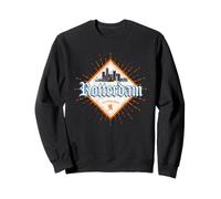 Rotterdam Ville Design Pays Bas Skyline Vintage Souvenir Sweatshirt