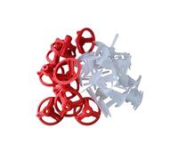 Rotthues Système de nivellement - Kit basique - 400 pattes filetées - 100 hottes pivotantes - Largeur de joint : 2 mm - Pour épaisseur de carrelage de 3 à 25 mm