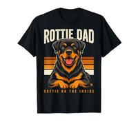 Rottie Dad Softie on The Inside Rottweiler T-Shirt